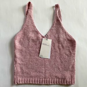 Bershka Pink wool crop